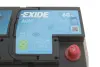 Акумуляторна батарея 60Ah/680A (242x175x190/+R/B13) (Start-Stop AGM) EXIDE EK600 (фото 2)