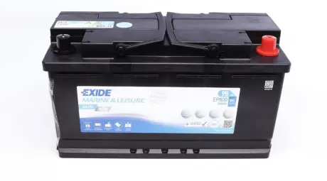 Акумулятор 12В 92Агод./850А DUAL AGM MARINE/RV (R+ стандартні клеми) 353x175x190 B13 (agm) EXIDE EP800