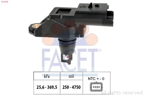 Датчик тиску повітря FACET 10.3328
