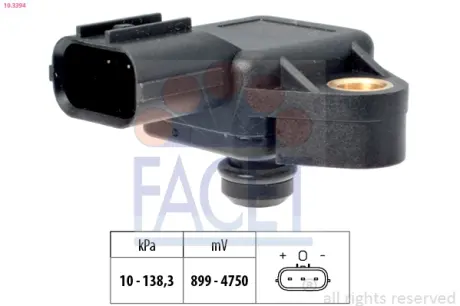 Датчик тиску повітря FACET 10.3394