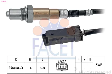 Лямбда-зонд Citroen C3 12-/C4 14- 1.2 Facet 10.8205