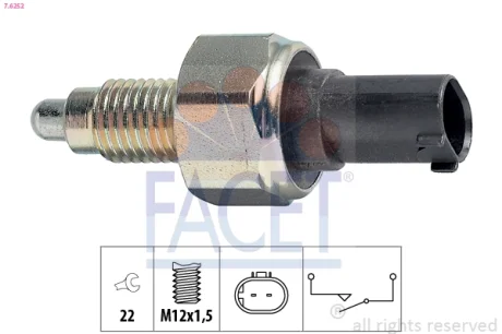 Датчик заднього ходу MB A(W168.169) 97-12/ B(W245) 05-11/ Vaneo 02-05 Facet 7.6252
