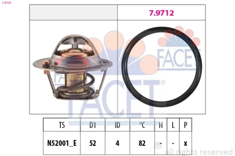 Термостат FACET 7.8725