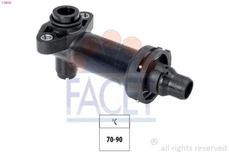 Термостат BMW 3(E46)/(E39) 2.0-3.9 d 98-05 (70C) Facet 7.8836