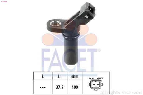 Датчик положення колінвала Ford Transit 2.0-2.3 i 94-> Facet 9.0188