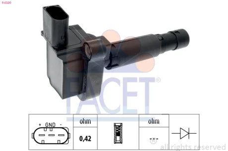 Котушка запалення FACET 9.6320