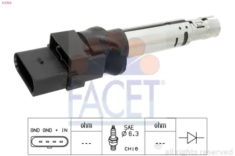 Котушка запалювання FACET 9.6334