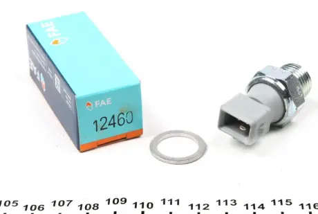 Датчик тиску масла (0,5Бар 1 pin сірий) CITROEN AX, BERLINGO, BERLINGO/MINIVAN, EVASION, JUMPER I, JUMPY I, SAXO, XANTIA, XM, XSARA, XSARA PICASSO, ZX FIAT DUCATO, SCUDO 1.0-3.0 01.87-12.12 FAE 12460