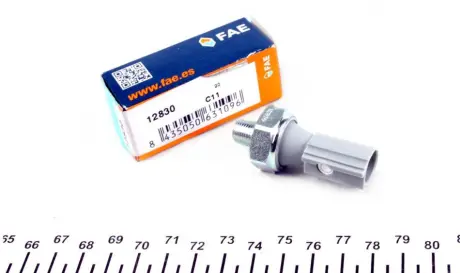Датчик тиску масла (0,2Бар 1 pin сірий) CITROEN C4 AIRCROSS, C-CROSSER, C-CROSSER ENTERPRISE MITSUBISHI ASX, COLT CZC VI, COLT VI, GALANT IX, GRANDIS, L200 / TRITON, LANCER VIII 1.0-3.8 01.02- FAE 12830