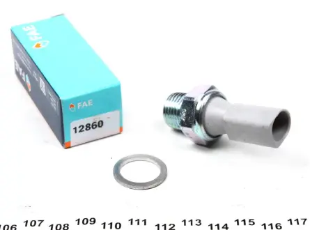 Датчик тиску масла (0,9Бар 1 pin сірий) SKODA FABIA I, FABIA I PRAKTIK, OCTAVIA I 1.0/1.4 04.99-05.03 FAE 12860