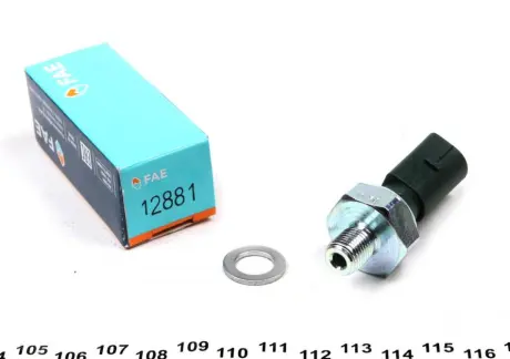 Датчик тиску масла (0,5Бар 1 pin зелен.) AUDI A1, A2, A3, A4 B9, A5, A8 D4, Q2, Q3, TT SEAT ALHAMBRA, ALTEA, ALTEA XL, AROSA, ATECA, CORDOBA, CORDOBA VARIO, EXEO, EXEO ST 1.0-4.2 11.95- FAE 12881