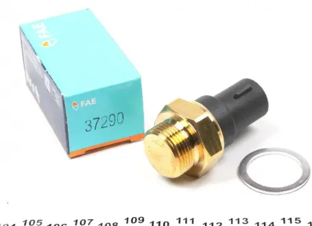Термовимикач вентилятора FORD ESCORT IV, ESCORT V, ESCORT VI, FIESTA III, FIESTA/MINIVAN, FOCUS I, ORION II, ORION III, SCORPIO I 1.0-2.9 04.85-11.04 FAE 37290