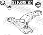 Тяга стабілізатора TOYOTA AVENSIS 97-03 перед. міст із двох сторін FEBEST 0123-005 (фото 2)