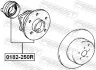 Підшипник маточини задн. Toyota Avensis 03-09/ Celica 99-06 Febest 0182-250R (фото 2)