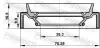 САЛЬНИК ПРИВОДУ 38.3X70.25X9.9X16.9, KIA, HYUNDAI FEBEST 95JAS-40701017L (фото 2)