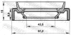 Сальник приводу 43.5X61.2X10X15 HILUX/L200 2.4-2.8 14- Febest 95JAS-45611015L (фото 2)
