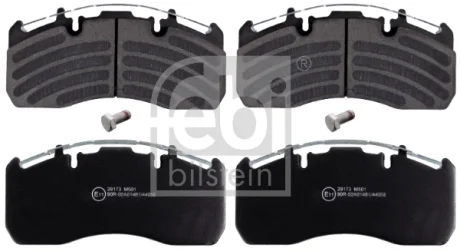 Комплект гальмівних колодок задн/передн MERITOR RVI C, MIDLUM VOLVO FE, FE II, FH, FH II, FH III, FH12, FH16, FH16 II, FH16 III, FL II, FL III, FM, FM12, FM9, FMX D11A-330-MDS2043A 08.93- FEBI BILSTEIN 16906 - фото 4 Комплект гальмівних колодок задн/передн MERITOR RVI C, MIDLUM VOLVO FE, FE II, FH, FH II, FH III, FH12, FH16, FH16 II, FH16 III, FL II, FL III, FM, FM12, FM9, FMX D11A-330-MDS2043A 08.93- FEBI BILSTEIN 16906