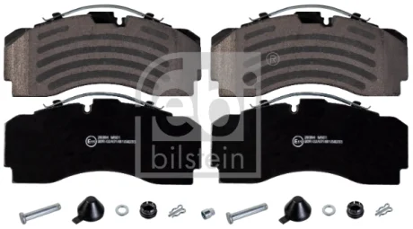 Комплект гальмівних колодок задн/передн SCANIA 4, 4 BUS, G I, G II, L, P I, P II, R I, R II, S, T DC07.108-OC9.G05 01.96- FEBI BILSTEIN 174312