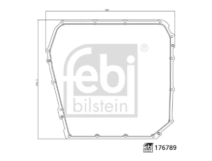 Прокладка піддону Audi A4/A5/A6/A7/Q5 3.0 TFSI/TDI 10- FEBI BILSTEIN 176789