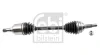 FEBI TOYOTA Напіввісь передня ліва L=650 mm 26/20 COROLLA Verso (ZER_, ZZE12_, R1_) 1.6/1.8 04-09 Febi Bilstein 181257 (фото 1)