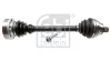 Піввісь (передняя) VW T4 90-03 (L) (38x535) FEBI BILSTEIN 182996 (фото 1)