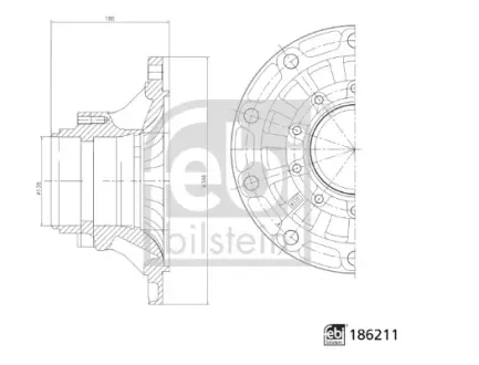 Ступиця колеса FEBI BILSTEIN 186211