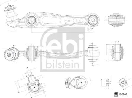 Важіль підвіски (передній/ззаду/знизу/R) Land Rover Discovery V 16- FEBI BILSTEIN 186262