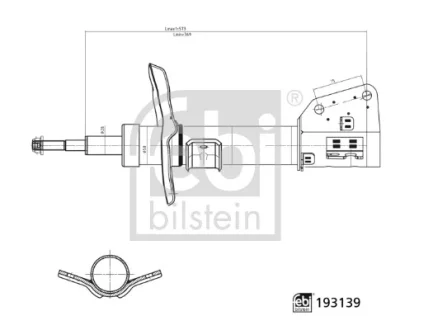 FEBI NISSAN амортизатор газ.передн.NV400,Opel Movano B 10-,Renault Master III FEBI BILSTEIN 193139