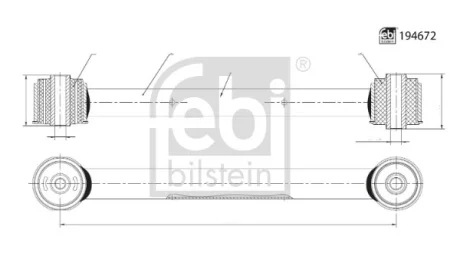 JEEP Важіль підвіски задн. GRAND CHEROKEE III 05 Febi Bilstein 194672