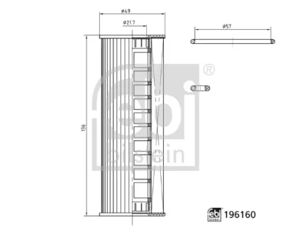 Фото 1 - febi ford оливний фільтр ranger iv 3.0 raptor bi-turbo 4x4 22- FEBI BILSTEIN 196160 FEBI FORD Оливний фільтр RANGER IV 3.0 Raptor Bi-Turbo 4x4 22- FEBI BILSTEIN 196160 (фото 1)