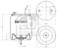 Пневмоподушка VOLVO VOLVO FH, FH II, FH12, FH16, FH16 II, FM, FM II, FM12, FM9, FMX, FMX II 08.93- FEBI BILSTEIN 40602 (фото 1)