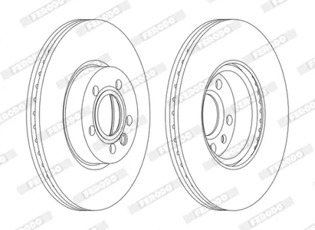 Диск гальмівний FERODO DDF1160C