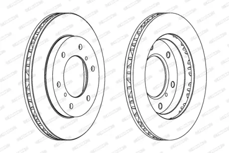 Диск гальмівний FERODO DDF1384C