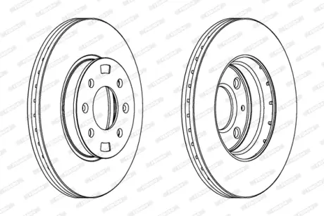Гальмівний диск FERODO DDF1603C
