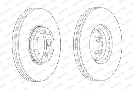 Диск гальмівний FERODO DDF2470-1