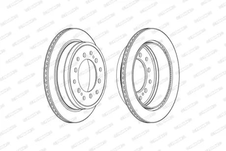 Диск гальмівний FERODO DDF2505C