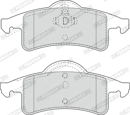 Гальмівні колодки задн(із замком), JEEP CHEROKEE, GRAND CHEROKEE II 2.5-4.7 01.88-09.05 Ferodo FDB1524 (фото 1)