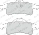 Гальмівні колодки задн(із замком), JEEP CHEROKEE, GRAND CHEROKEE II 2.5-4.7 01.88-09.05 Ferodo FDB1524 (фото 1)