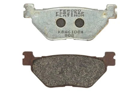 Гальмівні колодки задн, призначення: шосейне, матеріал: platinum-P, 39,3x100,3x9,5мм YAMAHA FJR, TDM 900/1300 2002-2012 Ferodo FDB2156P
