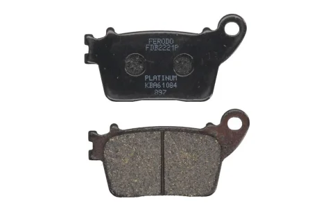Гальмівні колодки задн, призначення: шосейне, матеріал: platinum-P, 42,1x76,6x8,9мм HONDA CBR KAWASAKI ZX-6R SUZUKI GSX-R, GSX-S YAMAHA YZF-R1 600/636/1000 2007-2019 Ferodo FDB2221P