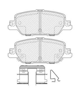 Гальмівні колодки задн, HONDA CR-V V 1.5-2.4 12.16- Ferodo FDB4961