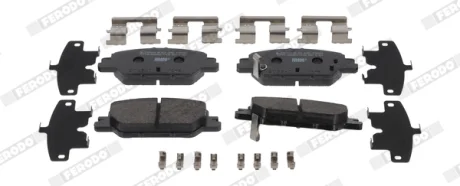 Комплект гальмівних колодок задн, HONDA CR-V V 1.5-2.4 12.16- Ferodo FDB4964