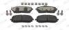 Комплект гальмівних колодок передн, MERCEDES A (V177), A (W177), B SPORTS TOURER (W247), CLA (C118), CLA SHOOTING BRAKE (X118), EQA (H243), EQB (X243), G (W463), GLA (H247) 1.3-Electric 01.18- Ferodo FDB5179 (фото 1)