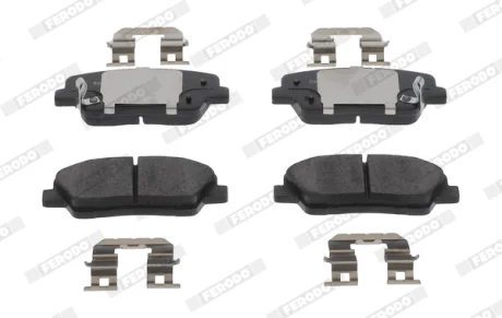 Комплект гальмівних колодок задн, HYUNDAI SANTA FÉ III KIA BORREGO, SORENTO II, SORENTO III, SORENTO II/SUV, STINGER 2.0-3.0D 11.07- FERODO FDB5238 - фото Комплект гальмівних колодок задн, HYUNDAI SANTA FÉ III KIA BORREGO, SORENTO II, SORENTO III, SORENTO II/SUV, STINGER 2.0-3.0D 11.07- FERODO FDB5238