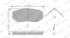 Комплект гальмівних колодок передн, MAZDA -7, -9 MITSUBISHI ECLIPSE CROSS, GRANDIS, L200 / TRITON, OUTLANDER III, PAJERO PININ I 1.5-3.7 10.99 Ferodo FDB5285 (фото 2)