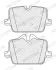 Комплект гальмівних колодок задн, BMW 2 (G42, G87), 3 (G20, G80, G28), 3 (G21), 3 (G21, G81), 4 (G22, G82), 4 (G23, G83), 4 GRAN COUPE (G26), I4 (G26), Z4 (G29) 2.0-Electric 11.18- FERODO FDB5340 (фото 2)