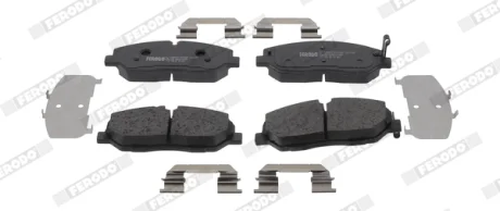 Гальмівні колодки передн, HYUNDAI H350 2.5D 04.15- Ferodo FDB5397