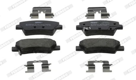 Комплект гальмівних колодок задн/передн, KIA CARENS IV, CEE\'D, CERATO III, CERATO IV, OPTIMA, SOUL II, SPORTAGE IV 1.6-Electric 03.13- FERODO FDB5450
