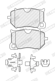 Гальмівні колодки передн, VOLVO S60 III, V60 II, XC60 II POLESTAR POLESTAR 1 2.0/2.0H 03.17- Ferodo FDB5486