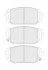 Фото 2 - комплект гальмівних колодок передн, HYUNDAI I40 I, I40 I CW, TUCSON KIA OPTIMA, SPORTAGE IV, SPORTAGE V 1.6-2.5 07.11- FERODO FDB5531 Комплект гальмівних колодок передн, HYUNDAI I40 I, I40 I CW, TUCSON KIA OPTIMA, SPORTAGE IV, SPORTAGE V 1.6-2.5 07.11- FERODO FDB5531 (фото 2)